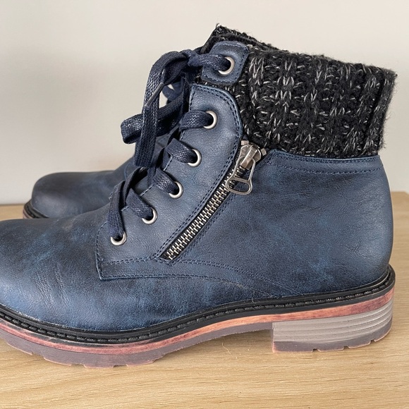 Wanderlust Amy Blue Waterproof Ankle Boots 10 Women’s - Picture 1 of 8